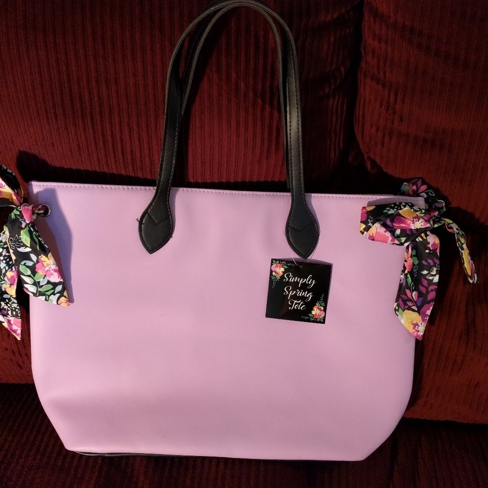 COPY - Super Cute Simply Spring Violet Tote New W…